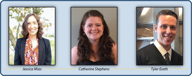 Jessica Mias, Catherine Stephens, and Tyler Erath; Distinguished Scholars of the Cambridge Center for Behavioral Studies